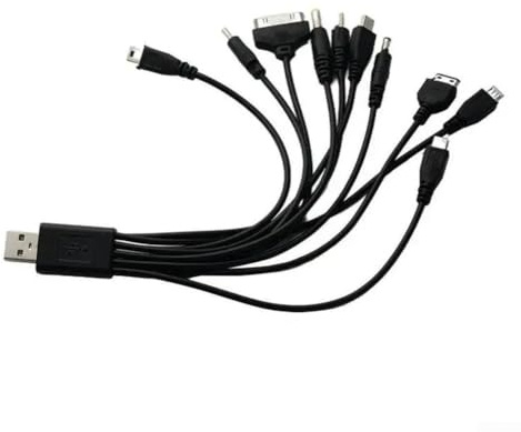 Solution de charge USB 10 en 1 compatible avec Nokia, Samsung, Sony et appareils Connexion sécurisée pour le chargement