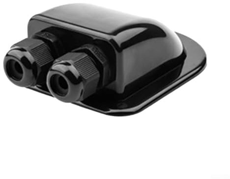 Robust ABS Plastic Construction Of The Waterproof Cable Grommet Box Ensures Longevity In Outdoor Environments(Black)