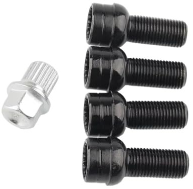 Bulloni cerchioni Per A3 Per A4 Per A5 M14x1.5 Nero Lega