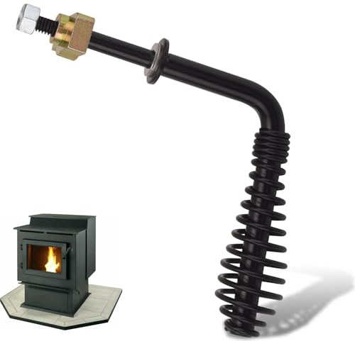 WHMYZHL 224-14042 Door Handle & Black Spring Handle Compatible with Lopi Wood Stoves 1988+ and Pellet Stoves 1990-1996, Replaces 99900410