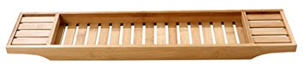 DYHWAC Bath Bucket Rack B&B Hotel Bath Rack Wood Bathtub Rack Bathtub Tray Bath Rack(D)