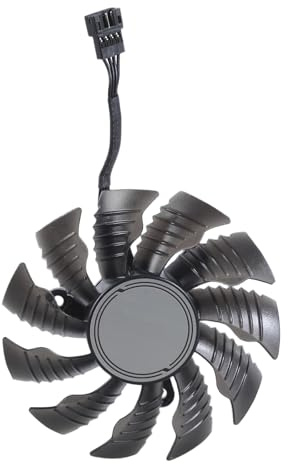 FANSHINUO T129215BU Ventilateur de refroidissement 4 broches 12 V CC 82 mm pour cartes graphiques de jeu 3070TI 3080 3090 pour carte graphique de contrôle de température constante