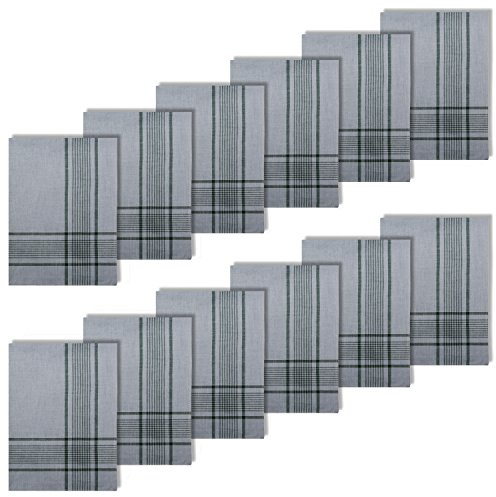 Generisch Bundeswehr Taschentücher 12 Stück Set Herren Stofftücher | Große robuste Stofftaschentücher, 100% Baumwolle, 50x50 CM, XXL