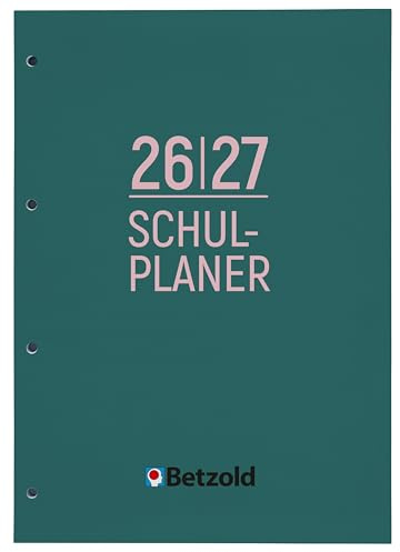 Betzold Design Lehrerkalender 2026/2027 DIN A4 Loseblattsammlung - Schulplaner, Schuljahr-Organizer, gelocht zum Abheften