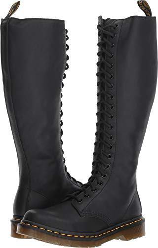 Dr Martens 23889001 20 Eye Zip Boot Donna, Black Virginia EU 36