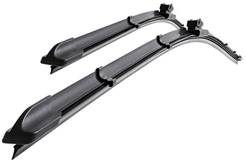 Mossa Vordere Scheibenwischer kompatibel mit VW Volkswagen Golf VII (08.2012-2020) - flache Wischerblätter. Wischerblätter - Set für Frontscheibe (Fahrer- + Beifahrerseite) (650 mm / 450 mm)
