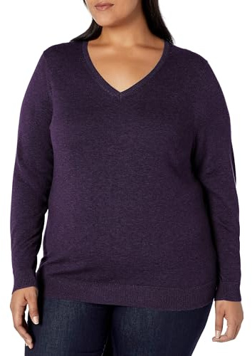 Amazon Essentials Damen Leichter Langarm-Pullover Mit V-Ausschnitt