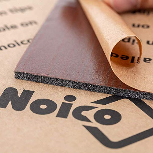 Noico Red 150 mil 36 sqft Car Sound Insulation, Heat and Cool Liner, Self-Adhesive Closed Cell Deadening Material (PE Foam Sound Deadener)