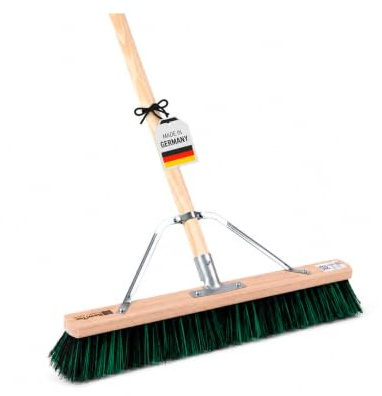 Profi Straßenbesen BawiMix 60cm mit Stiel 160cm und Stabi Besen Holzstiel