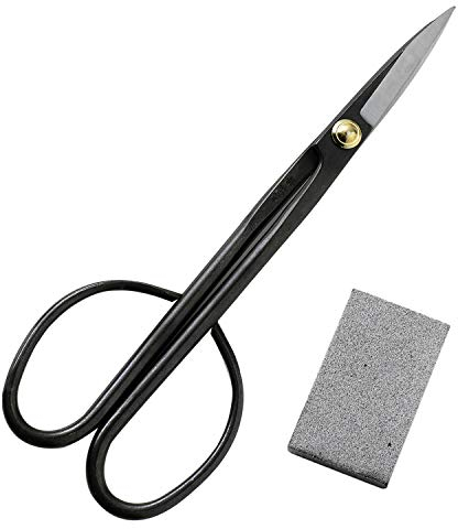 Wazakura Kit de Soin pour Bonsaï et Jardinage, Outils Japonais Fabriqués au Japon, Ensemble Ciseaux pour Bonsaï et Plante Coupe Brindille 210mm avec Gomme à Sève