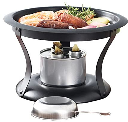 Camping Stove Spirit Cooker, Stainless Steel Barbecue Grill, Camping Cookware Set, Portable Barbecue Stove for Indoor Use and Outdoor Camping