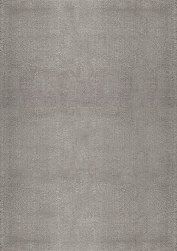 the carpet Relax – Superweiches Badezimmerteppich, Flauschige Badematte in Felloptik, rutschfest & Waschbar (30°C), Ultra Soft Badvorleger Anti-Rutsch für Bad & WC, Sand, 60 x 110 cm