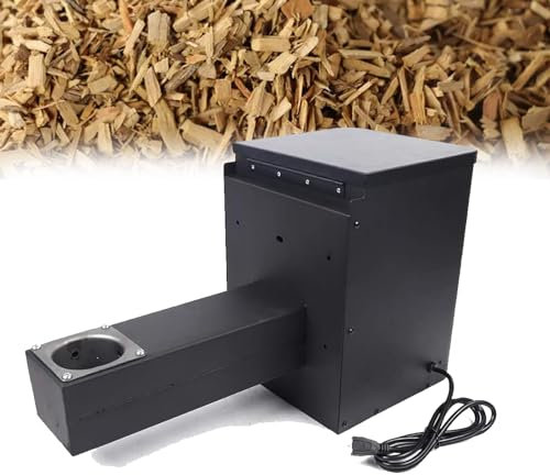 Gqudyi Fumoir électrique à Granulés, Kit De Trémie De Fumoir pour Barbecue à Granulés, Pièce De Gril De Fumoir électrique à Granulés De Bois, Kit D'assemblage De Trémie De Fumoir pour Gril, Fumée