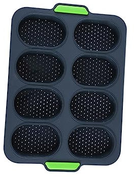 CIYODO 2stücke Silicone Brotbackform Lebensmittelechtes Silikon Antihaftbeschichtung Für Kleine Brote Kuchen Fondant Und Für Zuhause Und Feiern Dunkelgrau
