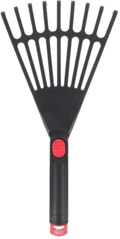 GSCLZ Rastrillo Recoge Hojas Rastrillo de plástico for jardín con Mango for Recoger Plantas, 34 x 17 x 3 cm, for Limpieza de jardinería para Recoger Hojas