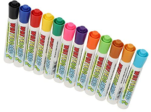 Chalk Markers, Chalkboard Markers Easy Wipe Chalk Pens with 12 Colors for Marking