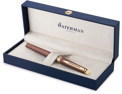 Waterman Hémisphère Fountain Pen | Copper Red (The Understated Edit Collection) | Fine Nib with Blue Ink | Gift Box