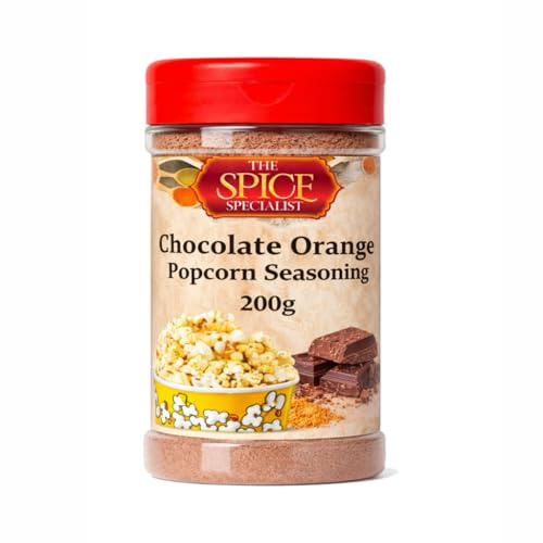 Chocolate Orange Flavour Popcorn Seasoning 200g – Sweet Gourmet Flavouring – Perfect for Popcorn, Coffee, Desserts & Baking – by The Spice Specialist