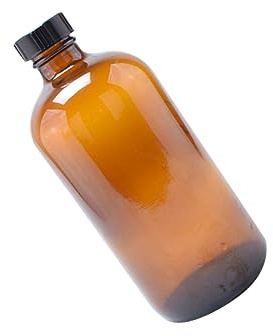 ADOCARN 4 Piezas Botella de Vidrio Marrón con Tapa de Frascos de Almacenamiento Multifuncional para Cocina Sellado Hermético para Miel y Condimentos Ecológicos y Portátiles para Uso