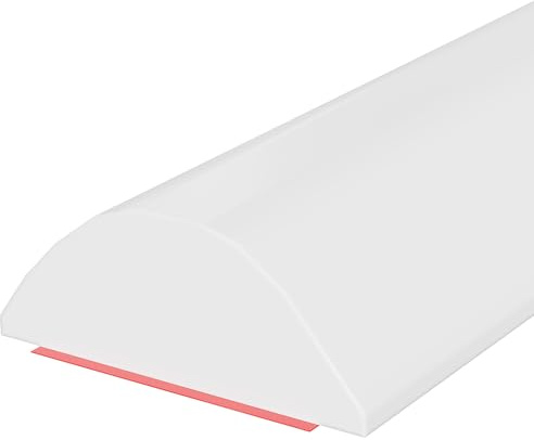 2.5M Wet Room Floor Barrier, Shower Threshold, Water Retaining Strip for Kitchen, Bathroom, Water Dam Guard, Water Barrier for Shower, Water Threshold for Wet and Dry Separation (2.5M, White)