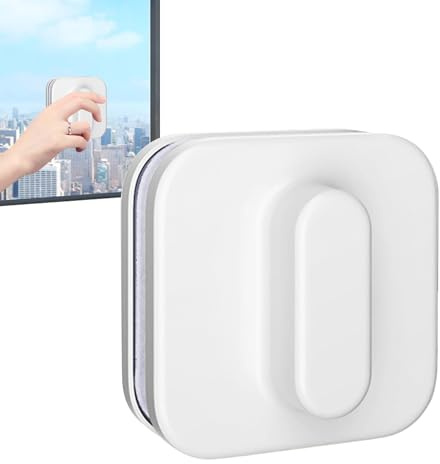 Magnetic Window Cleaner - Double Side Glass Wiper | Strong Magnet Window Cleaning Tool, Glasss Cleaner For Home, Car, Office, High, Easy Clean Glass Wiper