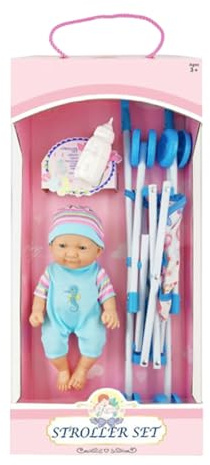 Giocattolo Per Passeggino Per Bambole - Carrozzina Portatile, Jogger Infantile Pieghevole, In Miniatura Per Genitorialità, Seggiolino Per Premuroso | Installazione Della Casa Nel Cortile