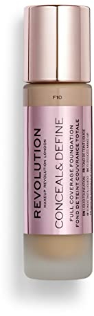 Makeup Revolution, Conceal & Define Grundierung, F10, 23ml
