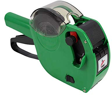 PantherTM PL-2612/6 Pistola de precios de 6 dígitos con 3 rollos de etiquetas permanentes amarillas, Etiquetas de precios para tienda