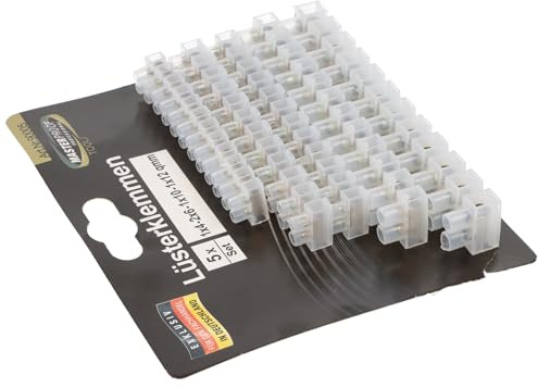 Lüsterklemmen Sortiment bestehend aus 60 Stück transparent terminal Stripes