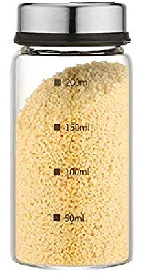 Pot d'assaisonnement ménager Bouteille d'assaisonnement Boîte d'assaisonnement Pot à Sucre en sel Boîte à Poivre Réservoir d'assaisonnement Solide Grands et Petits Trous Option 200 ML
