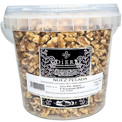 Nuez Pelada Goierri - Nueces con alto contenido en ácidos grasos Omega 3 de origen vegetal (1 Kilo Nuez Pelada)