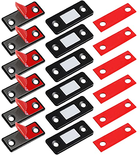 Chiudiporta Calamita Jiayi 6 Pezzi Adesivo Chiusura Magnetica Chiusura Porta Ultra Sottile Chiusure Magnetiche per Ante Mobili Magnete Chiusura Mobili per Cassetti Magneti Armadio Chiusure Cucina