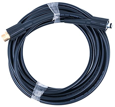 ZONADAH Tuyau de nettoyeur haute pression de 10 m, 32 pieds x 1/4 5800 PSI, M22 14 mm PIN, tuyau de rechange pour nettoyeur haute pression pour la plupart des marques