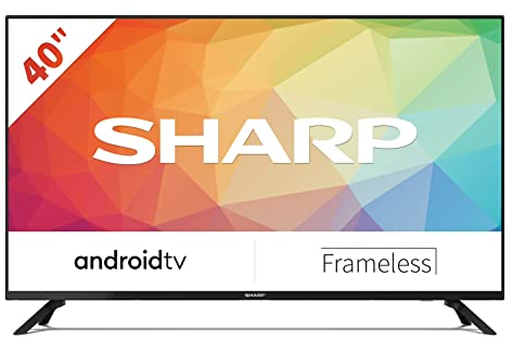 Sharp Aquos 40FG6EA, 40 LED Smart TV FHD Android 11, DVB-T2/S2, 1920 x 1080 Pixels, Wi-Fi, Nero, 2xHDMI, 2xUSB, Chromecast integrato, Dolby Audio