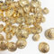 LOREC 50 Stück Goldene Knöpfe, Metall Blazer Knöpfe in 5 Größen 15mm 18mm 23mm 25mm 30mm zum Annähen für Anzüge, Uniform und Jacke