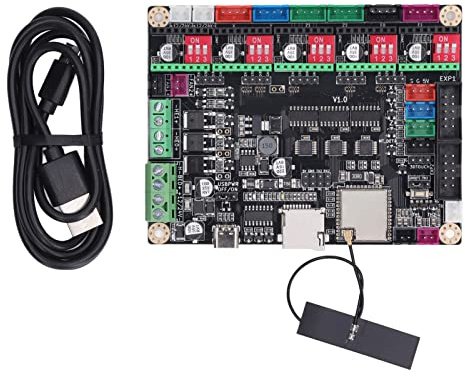 3D-skrivare Moderkort ESP32 WIFI 240MHz MCU 520Kb RAM 3D-skrivare Huvudkontrollkort för MKS TinyBee MINI12864,Bekväm 2-vägs Kontrollerbar Fläkt 3D-skrivarkontroller Tillbehör