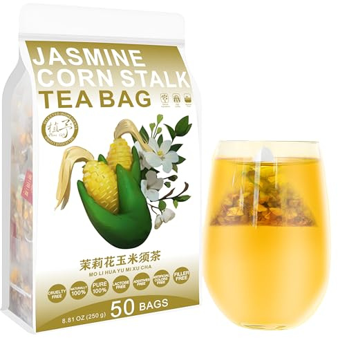 Plant Gift Jasmine Corn Stalk Tea Bag 8.81oz (5g*50bags) jasmin, gardenia, Chine pure et naturelle, mélange de thé de soins de santé, mélange de thé de fleurs 250g 茉莉花玉米须茶