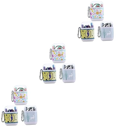 Healifty 9 Set Paglia Pieghevole Cannucce Frullate Cannuccia Portatile Abito Cannuccia in Silicone Riutilizzabile Pieghevole Bevande Miscelatore