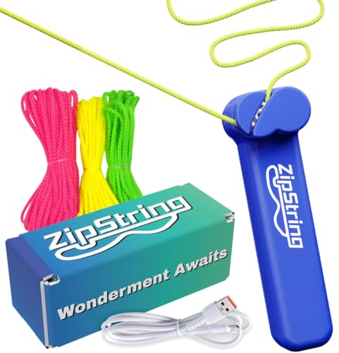 Pioupiou et Merveilles Zipstring Nouveau Jouet phénomène-pour créer des Figures illimitées-3 Couleurs de Cordes de 3 Tailles-des possibilités infinies-Idée Cadeau Originale-De l’Enfant à l’Adulte