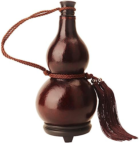 Ornamento for bottiglia di zucca, brocca for acqua, vaso for vino, brocca for zucca naturale, anti-infiltrazione di cera d'api, acqua e vino, zucca medicinale, bollitore in sughero facile da pulire fo