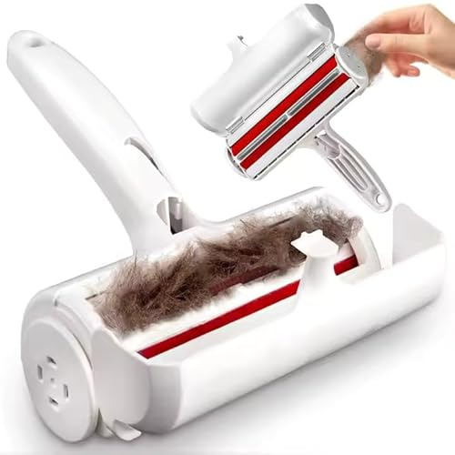 Pet Hair Remover and Reusable Lint Roller - Cat and Dog Hair Remover for Furniture, Couch, Carpet and Bedding - Portable, Multi-Surface Fur Removal Tool