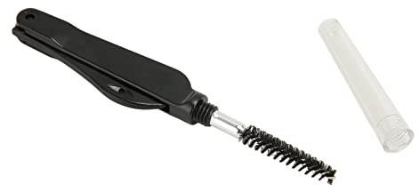 Peine de Pestañas para Cejas de Doble Cabeza, Cepillo Portátil Plegable para Máscara de Cejas, Herramienta de Aseo para Maquillaje, Color Negro