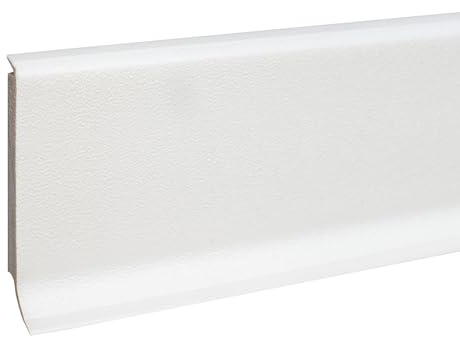 Sockelleiste Kunststoff 12.8x60x2500mm Grau 12.5m | 5 Stück PROVISTON