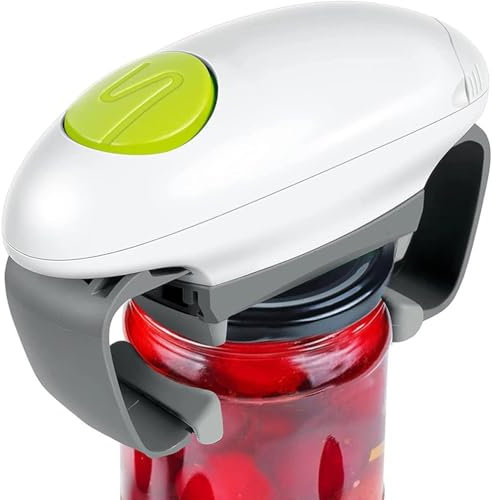 GAYAYAS Abrelatas EléCtrico AutomáTico One Touch, Electric Tin Opener, Abridor Jar Restaurante AutomáTica para Personas con Artritis, Personas Mayores, Restaurantes