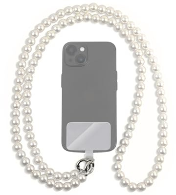 GD GOOD.designs Handykette mit Perlen - Universal Umhängeband inkl. Patch für jede Handy-Hülle | Handyband zum Umhängen (130 cm)