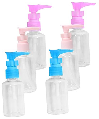 BEBEMOKO 6stücke Pumpflasche Für Flüssigseife Lotion Oder Shampoo Transparente Nachfüllbare Flasche Mit Pumpe Für Küche Bad Oder Hotel Einfach Zu Bedienen Verwenden