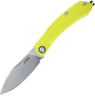 Sanrenmu Taschenfaltmesser 6.57 Faltbares Messer 167mm Kompakt mit 12C27 Stahlklinge Utility Messer 7315 für Outdoor Camping (Grün)
