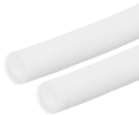 PATIKIL 2 Paquetes Tubo De Espuma Para Aislamiento 5/8 (15mm) DI Blanco