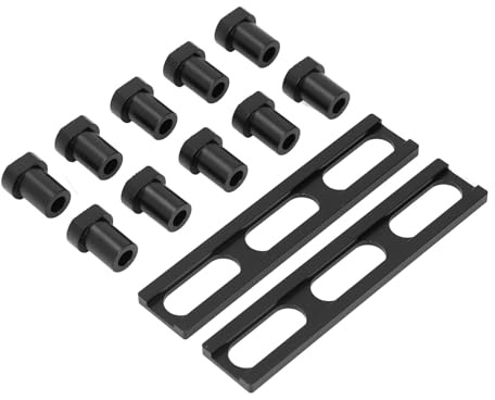 YWBL-WH Aluminium Alloy Bench Dog Set Sturdy Woodworking Planing Stop Board for Milling Cutting, Universal Fit for Workbench Table (19mm)