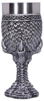 SUNITER Gobelet Forme Griffe Dragon - Calice Acier Inoxydable 266 ML en Forme Dragon avec Motif Griffes et d'écailles - Décoration d'intérieur Gothique Fantastique